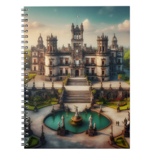 Chapultepec Castle Mexico Vintage Travel Notebook