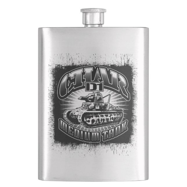Char D1 Hip Flask Classic Flask (Front)