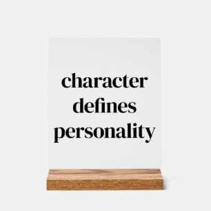 Character Acrylic Sign