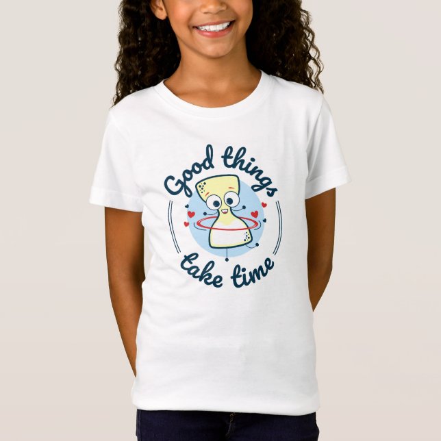Character Clock Time Motivation Cute T-Shirt (Front)