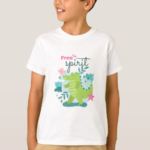 Character Crocodile Nature Freedom T-Shirt