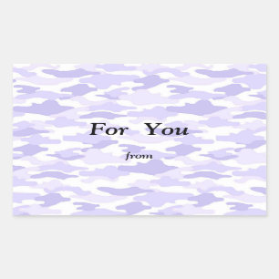 Character Custom Camouflage (Purple) Square Seal