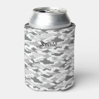 CHARACTER CUSTOM CAMOUFLAGE (WHITE) CAN COOLER