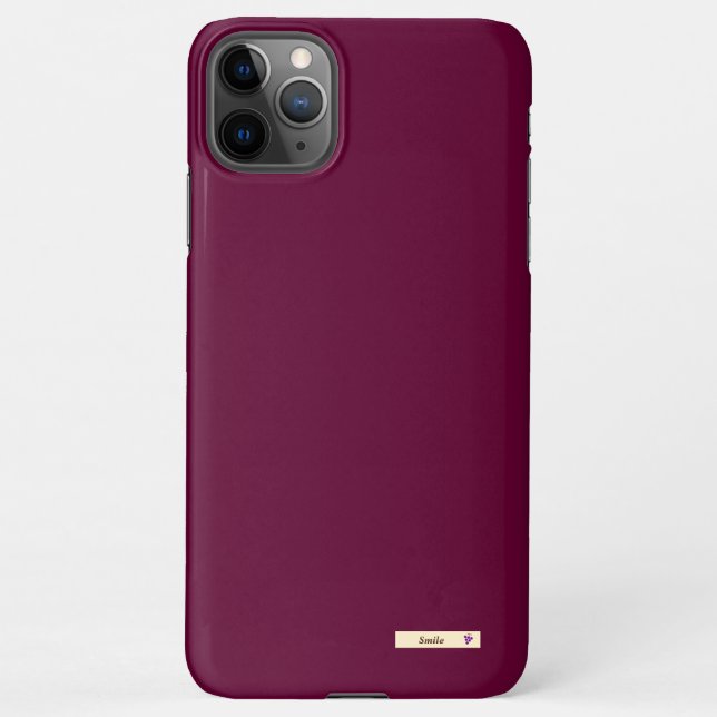Character Custom Grape Burgundy iPhone Case (Back)