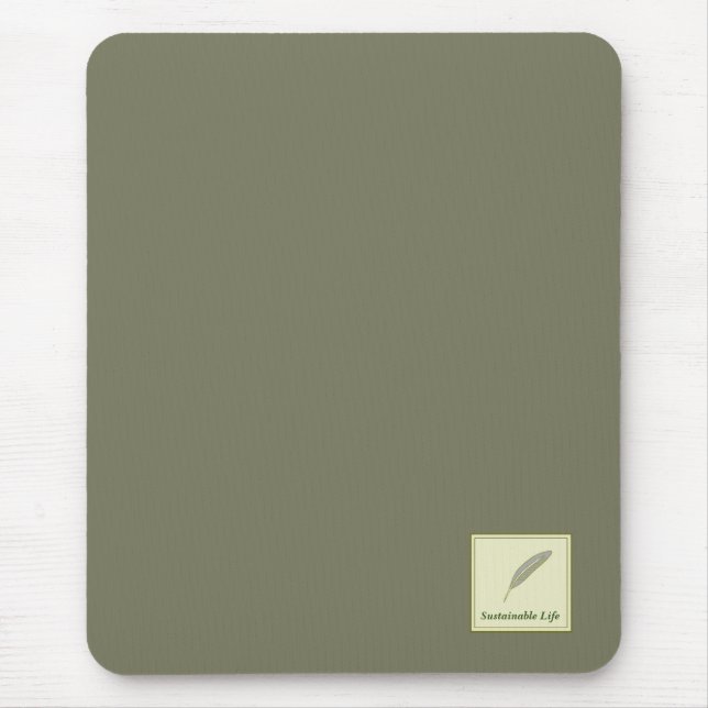 Character Custom Sustainable Life Green Mouse Mat (Front)