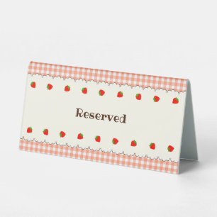character customization ABCD check table tent sign