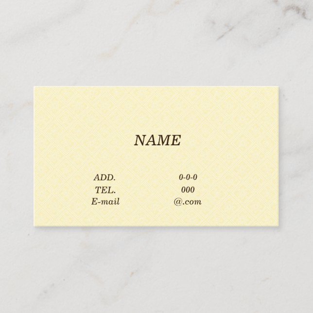 Character Customization Chrysanthemum Yellow Card (Front)