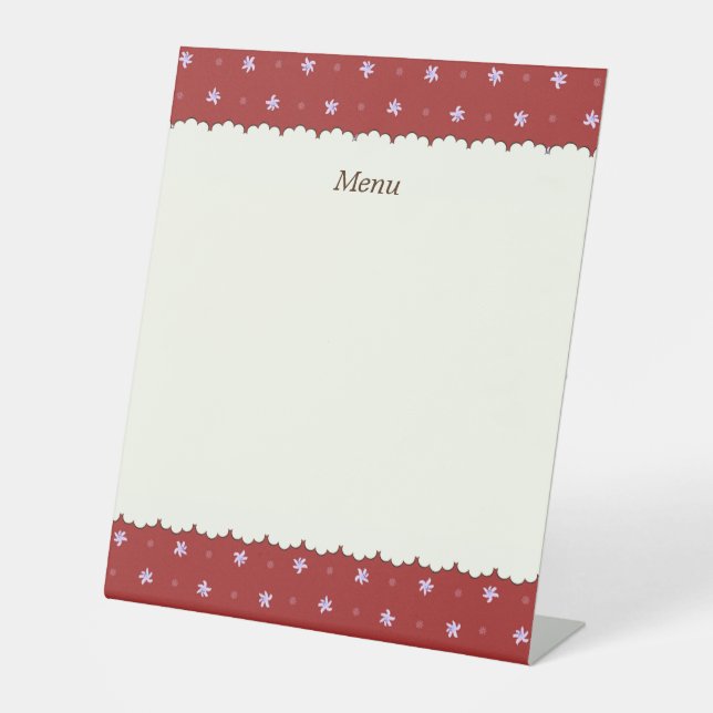 Character Customization Lily Red Pedestal Sign (Front)
