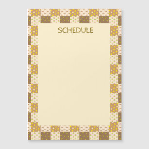 CHARACTER CUSTOMIZATION PATCH WORK BROWN MAGNET