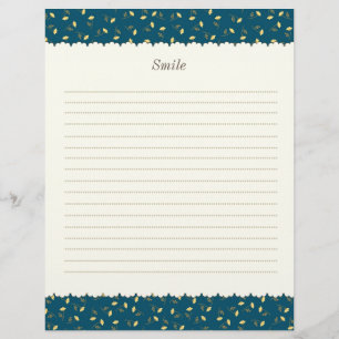 Character Customization Rose Green Letter Head Custom Letterhead