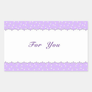 Character Customization Rose Purple Rectangular Se Sticker