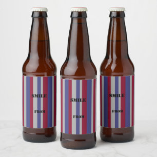Character Customization Stripe Tricolor Food Label
