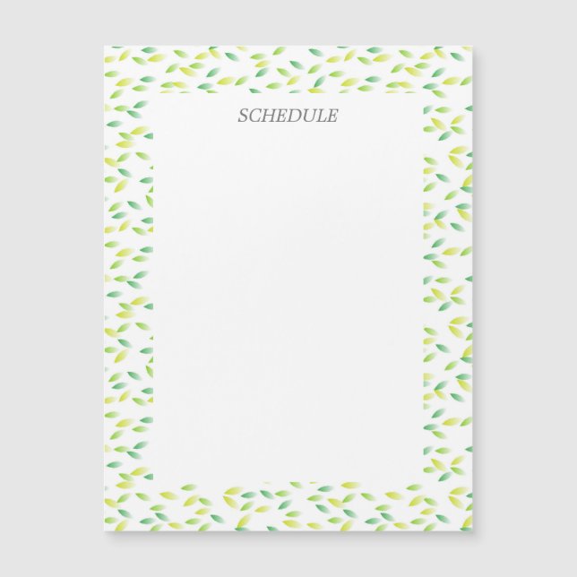 CHARACTER CUSTOMIZED LEAF MAGNET (Front)
