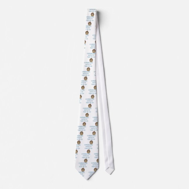 Character Defects Recovery Sober Drunk Tie (Front)