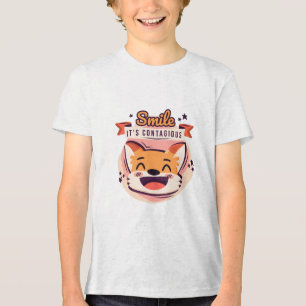Character Fox Smile Kids Baby T-Shirt Tri-Blend Shirt
