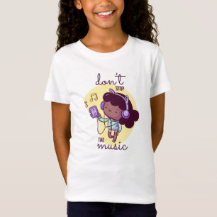 Character Girl Music Headphones T-Shirt