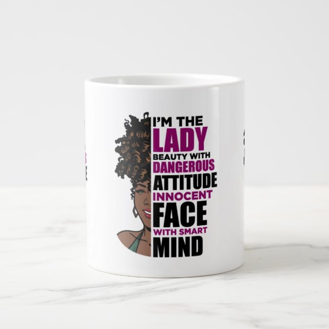 Character Intelligence Strength Style That Makes B Large Coffee Mug (Front)