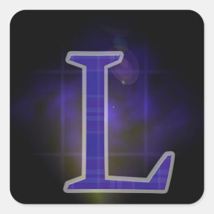 Character L Square Sticker