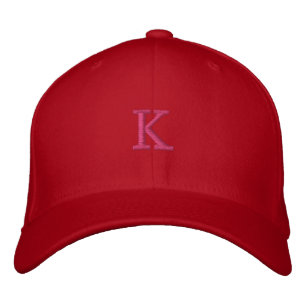 Character Letter Custom K Initial Monogram-Hat Embroidered Hat