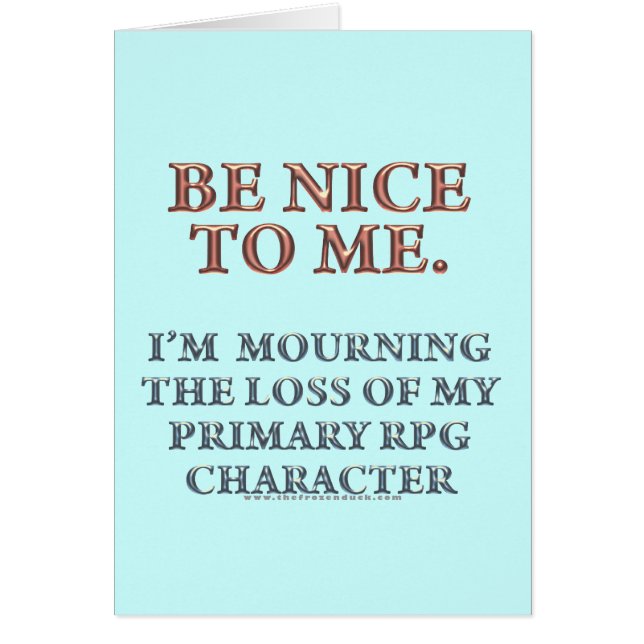 Character Mourning (Front)