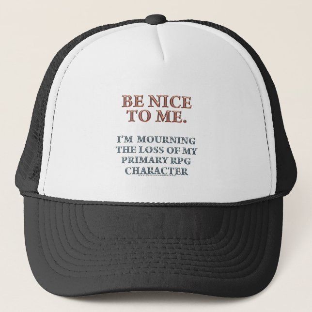 Character Mourning Trucker Hat (Front)