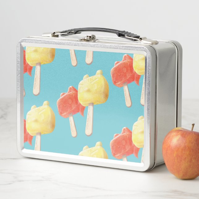 Character Popsicles Metal Lunch Box (In Situ)