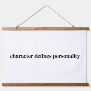Character Wood Topped Wall Tapestry
