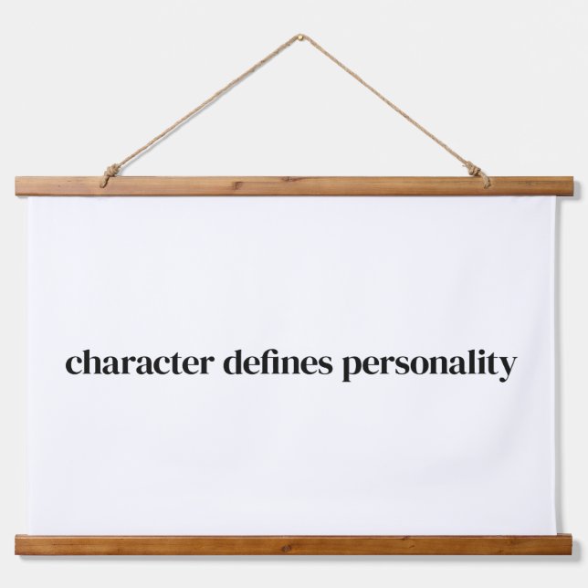 Character Wood Topped Wall Tapestry (Front)