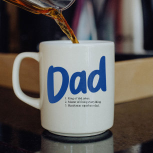 Characteristics of Best Dad Daddy Fathers Day Large Coffee Mug