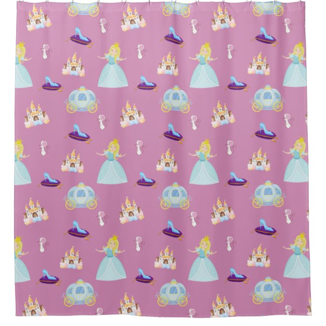 Characters and elements of the Cinderella story Shower Curtain (Front)