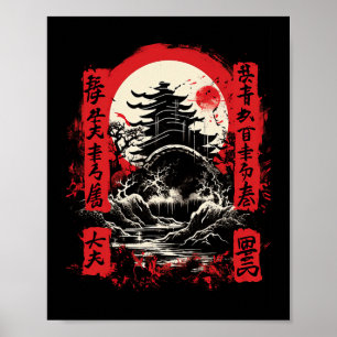 Characters Chinese American Kenpo Karate Poster