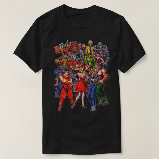 Characters Final Fight T-Shirt (Design Front)