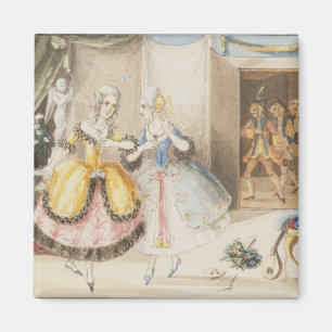 Characters from 'Cosi fan tutte' by Mozart, 1840 Magnet
