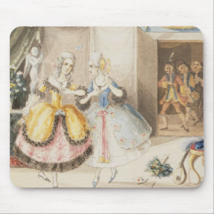 Characters from 'Cosi fan tutte' by Mozart, 1840 Mouse Mat