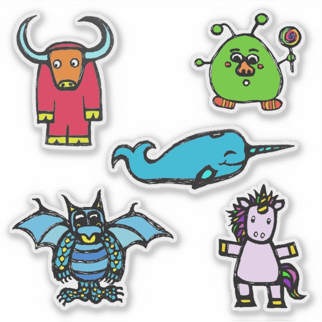 Characters from "the alphabet book" (ADNUY) (Front)