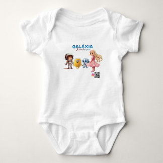 characters from the Ludic Galaxy Baby Bodysuit