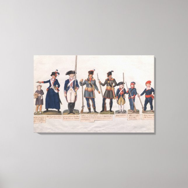 Characters of the French Revolution Canvas Print (Front)