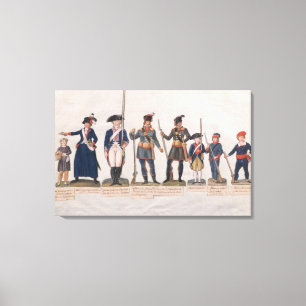 Characters of the French Revolution Canvas Print