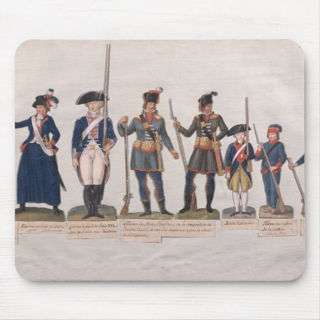 Characters of the French Revolution Mouse Mat (Front)