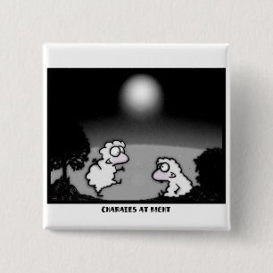 Charades at Night 15 Cm Square Badge
