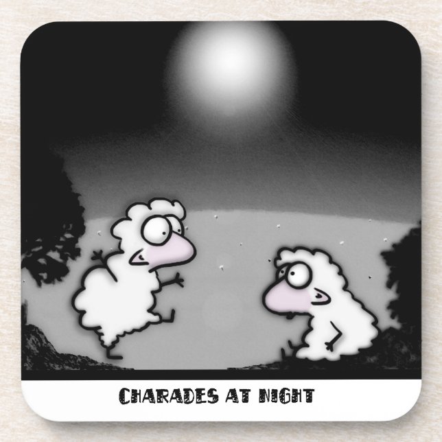 Charades at Night Coaster (Front)