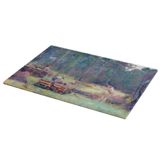 Charcoal Burners Wood Splitters Tom Roberts 1886  Cutting Board (Corner)
