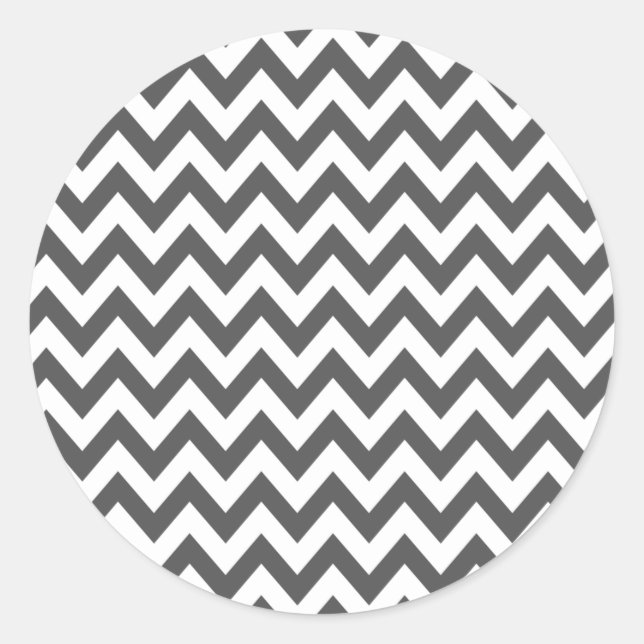 Charcoal Chevron Stickers (Front)
