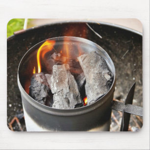 Charcoal Chimney Starter Mouse Mat