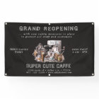 Charcoal Coffee House Grand Reopening Store Banner