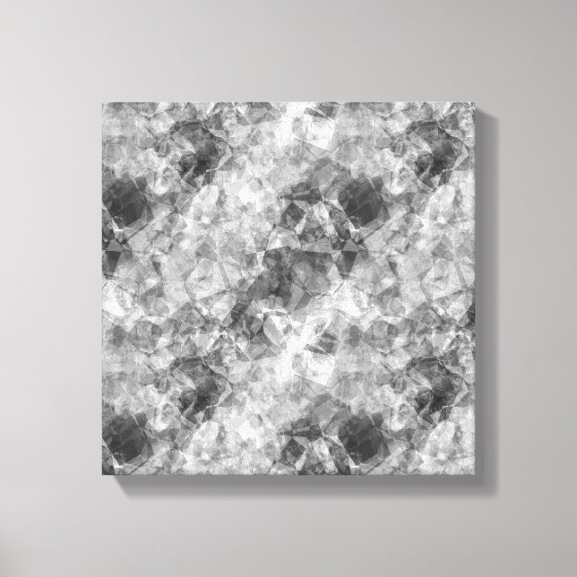 Charcoal Crumpled Texture Canvas Print (Front)