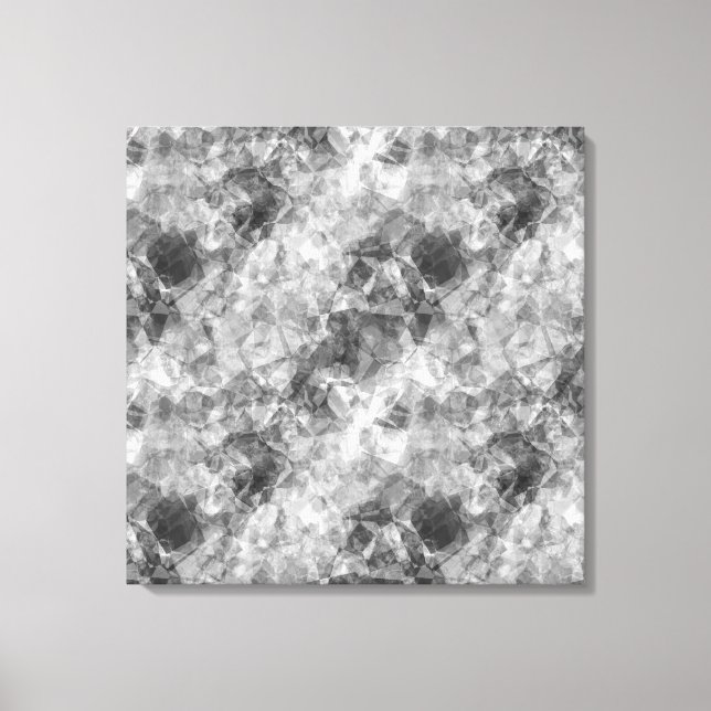 Charcoal Crumpled Texture Canvas Print (Front)