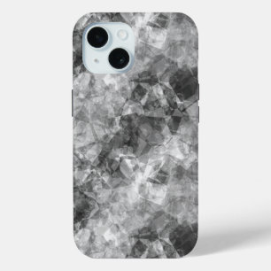 Charcoal Crumpled Texture iPhone 15 Case