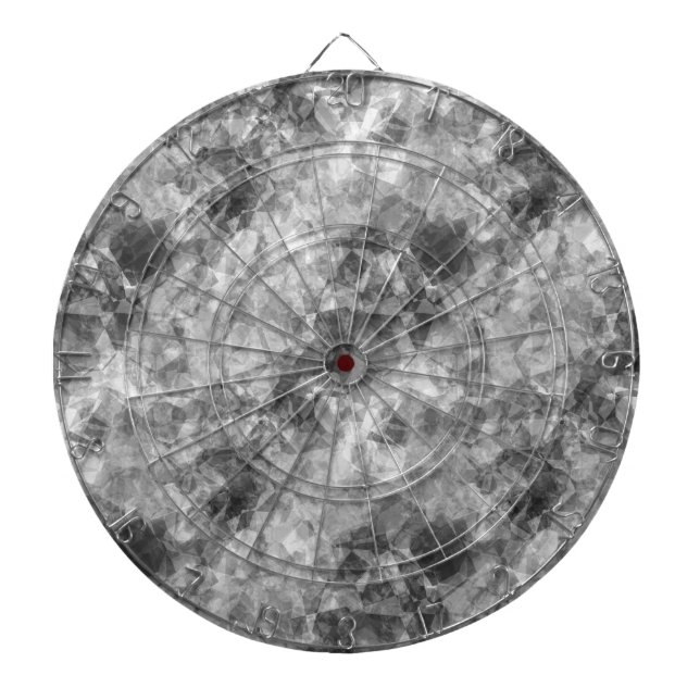 Charcoal Crumpled Texture Dartboard (Front)