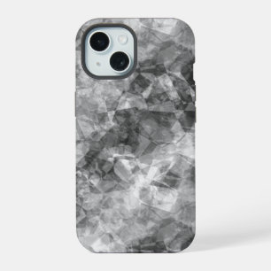 Charcoal Crumpled Texture iPhone 15 Case